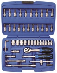 BGS Nasadni ključevi i bitovi 4–14 mm, 1/4", 46-dijelni